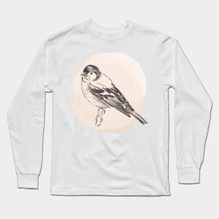 Hand drawn illustration of chaffinch bird Long Sleeve T-Shirt
